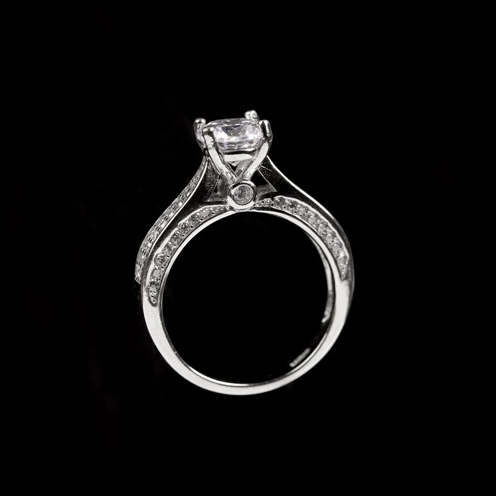Silver Zircon Love Island Ring thumbnail